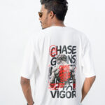 Chase Gains Oversized Statement T-Shirt – White Edition